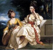 Sir Joshua Reynolds Portrait of Mrs. Thrale and her daughter Hester oil